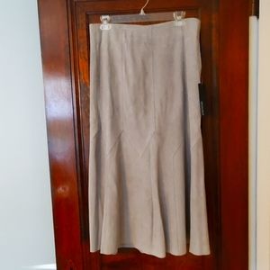 Suede skirt